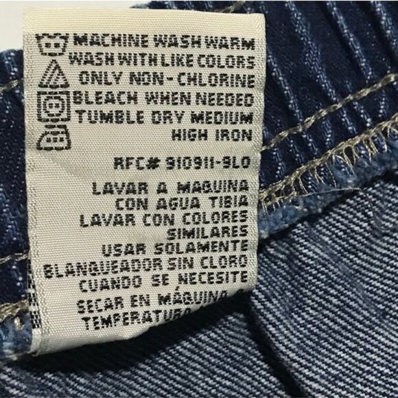 White Stag Women's Jeans Dark Wash Elastic Waist Size 8 - Picture 7 of 7